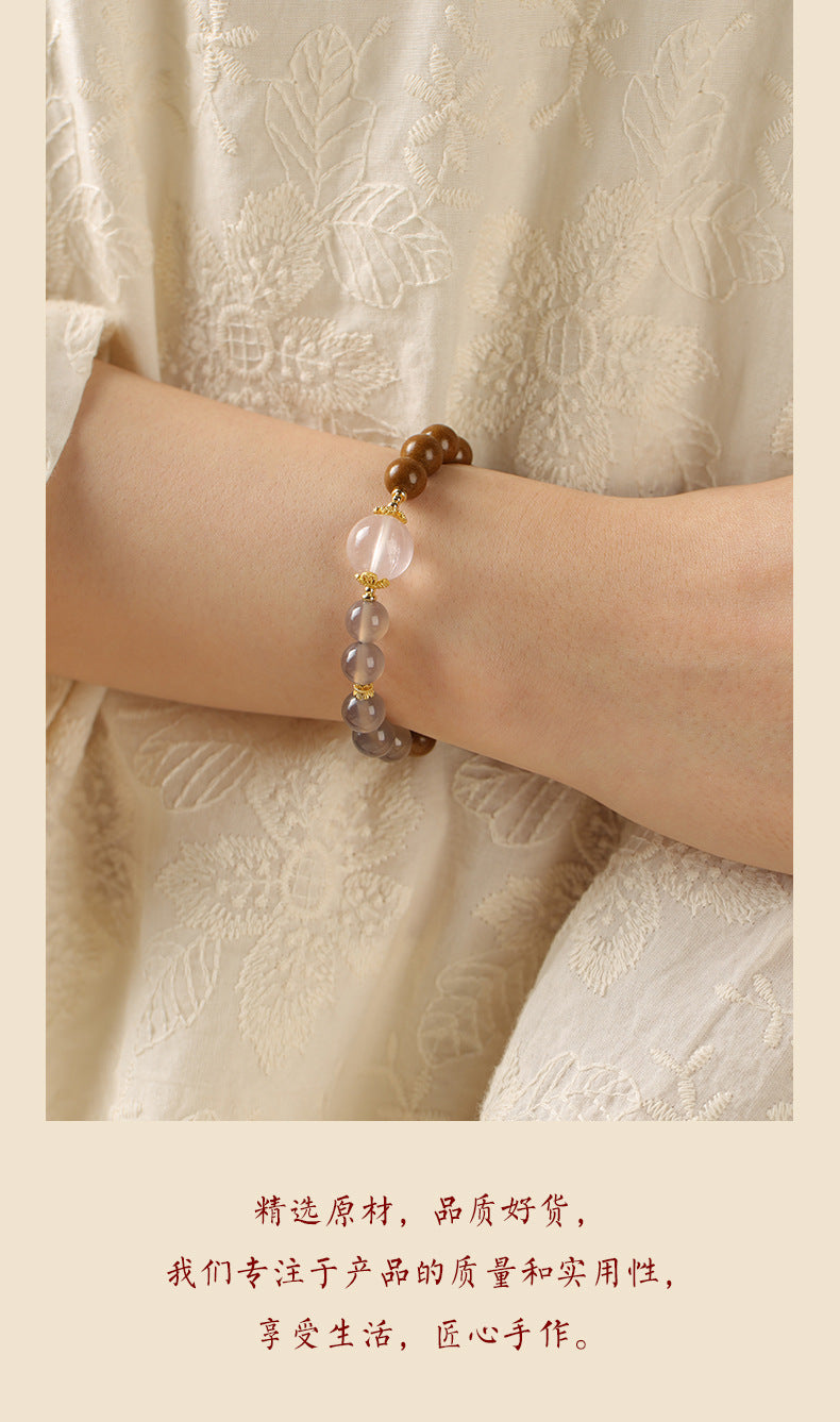 Intangible Cultural Heritage Craft Incense-Bead Single-Circle Bracelet (Zhuyu Yousi Style)