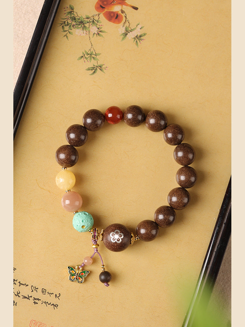 Intangible Cultural Heritage Pojian Chengdie Incense-Bead Bracelet