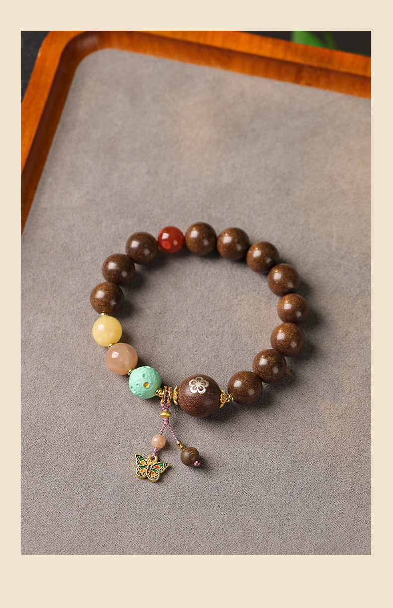 Intangible Cultural Heritage Pojian Chengdie Incense-Bead Bracelet