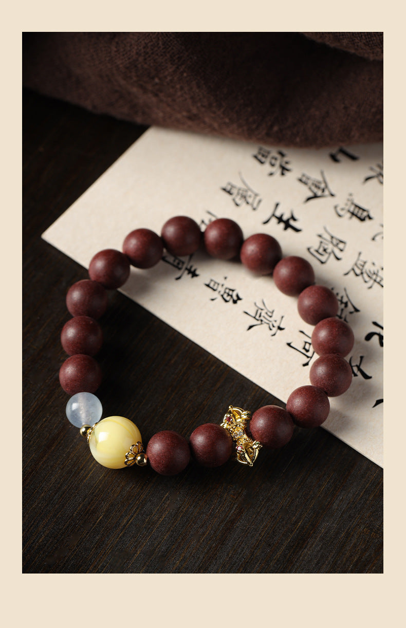 New Chinese-Style Southern Tide Incense-Bead Zen-Style Classic Single-Circle Bracelet