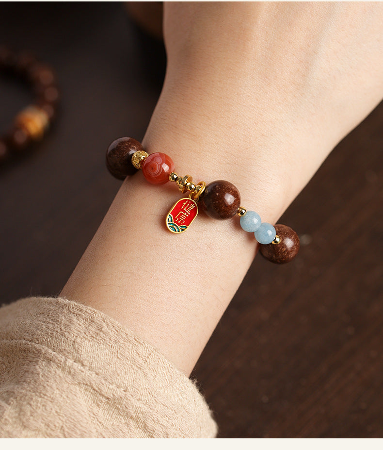 Intangible Cultural Heritage Five Sutras Goose Pear Fragrance Bracelet