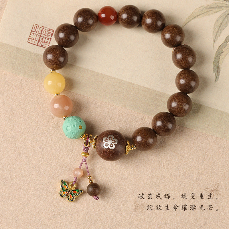 Intangible Cultural Heritage Pojian Chengdie Incense-Bead Bracelet