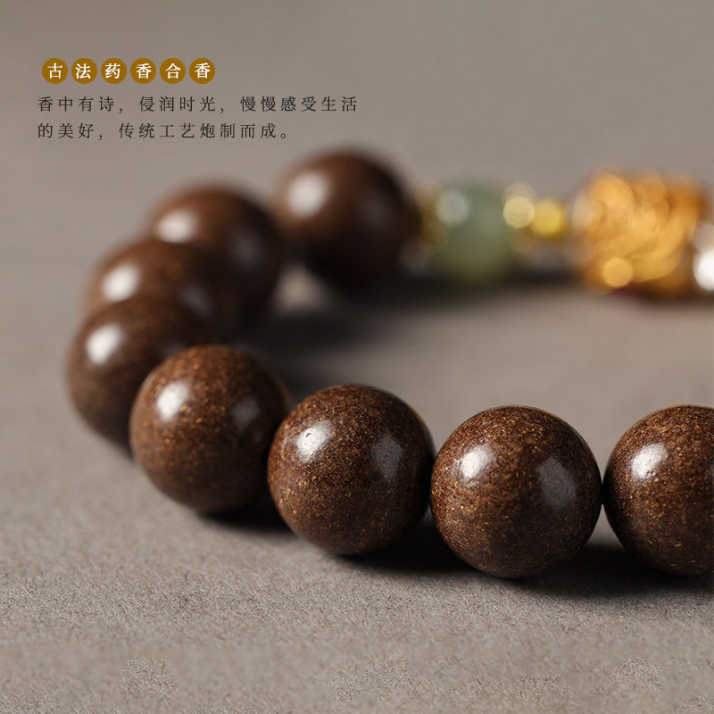 Ancient Method Incense-Bead Designed Bracelet (DIY Chinese-Style Personalized Girlfriends Style)