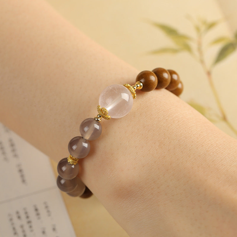 Intangible Cultural Heritage Craft Incense-Bead Single-Circle Bracelet (Zhuyu Yousi Style)