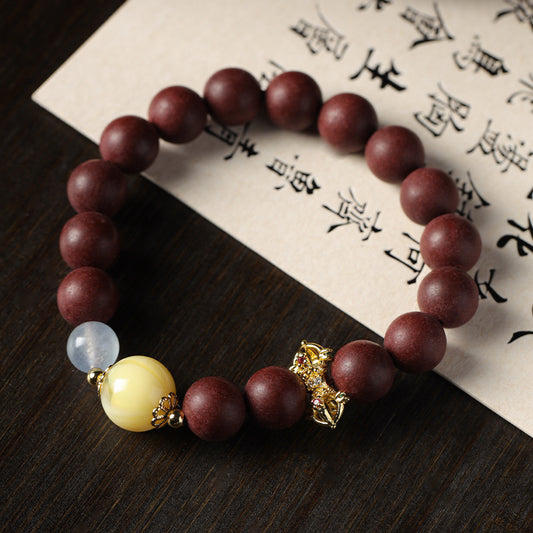 New Chinese-Style Southern Tide Incense-Bead Zen-Style Classic Single-Circle Bracelet