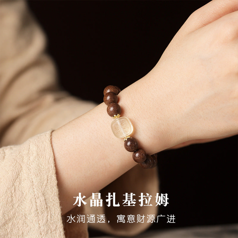 Intangible Cultural Heritage Ancient Method Incense-Bead Bracelet (Styrax and Citrine Style)
