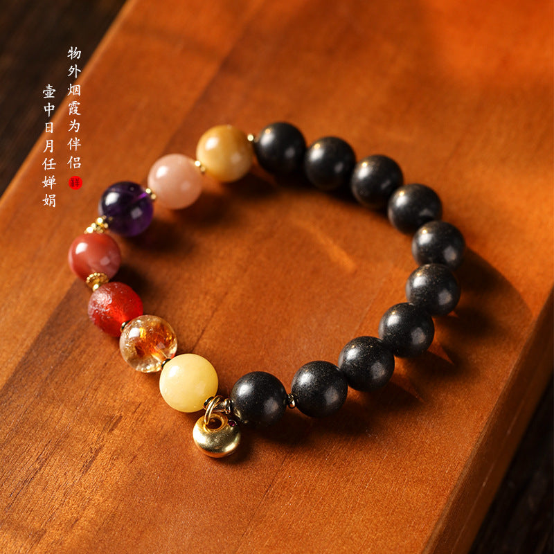 Anxiang Fudong Wrist-Fragrance Incense-Bead Multi-Precious-Bead Bracelet