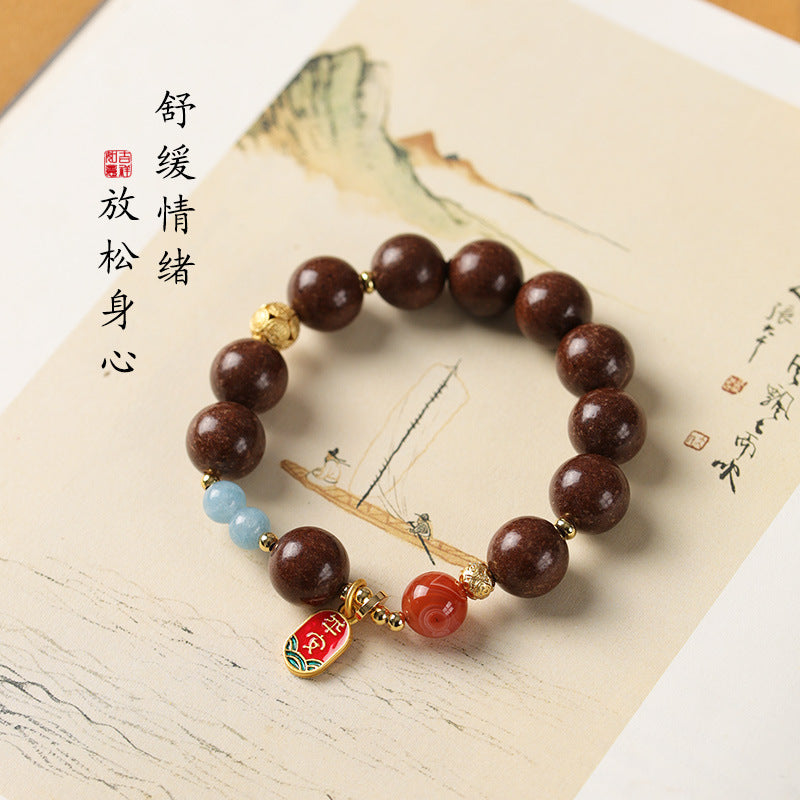 Intangible Cultural Heritage Five Sutras Goose Pear Fragrance Bracelet