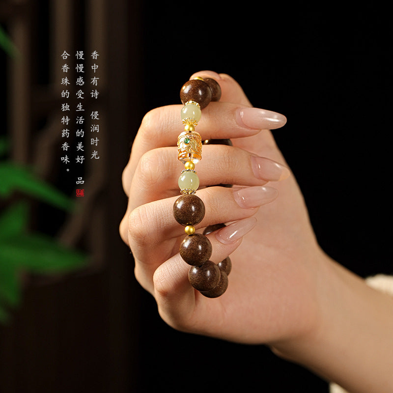 Ancient Method Incense-Bead Designed Bracelet (DIY Chinese-Style Personalized Girlfriends Style)