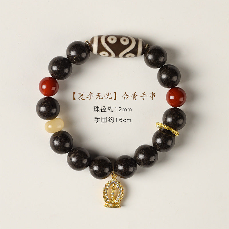 Retro Wuyou Incense-Bead Bracelet